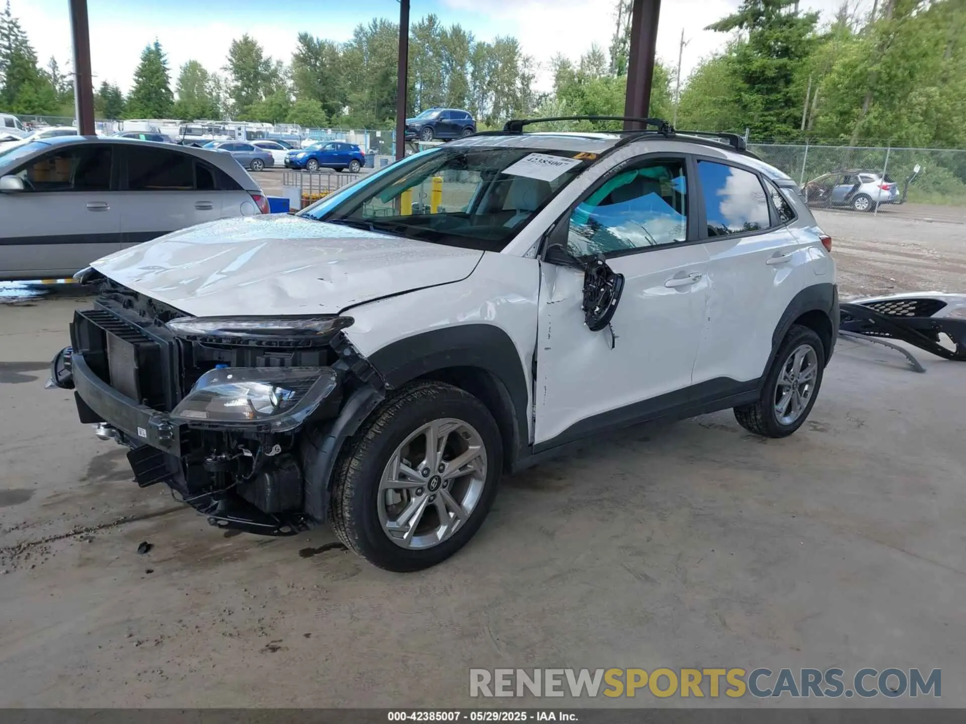2 Фотография поврежденного автомобиля KM8K3CABXNU858279 HYUNDAI KONA 2022