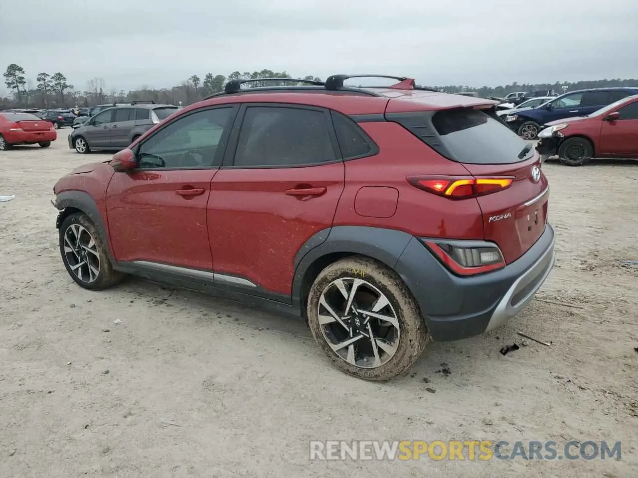 2 Фотография поврежденного автомобиля KM8K53A33NU843271 HYUNDAI KONA 2022