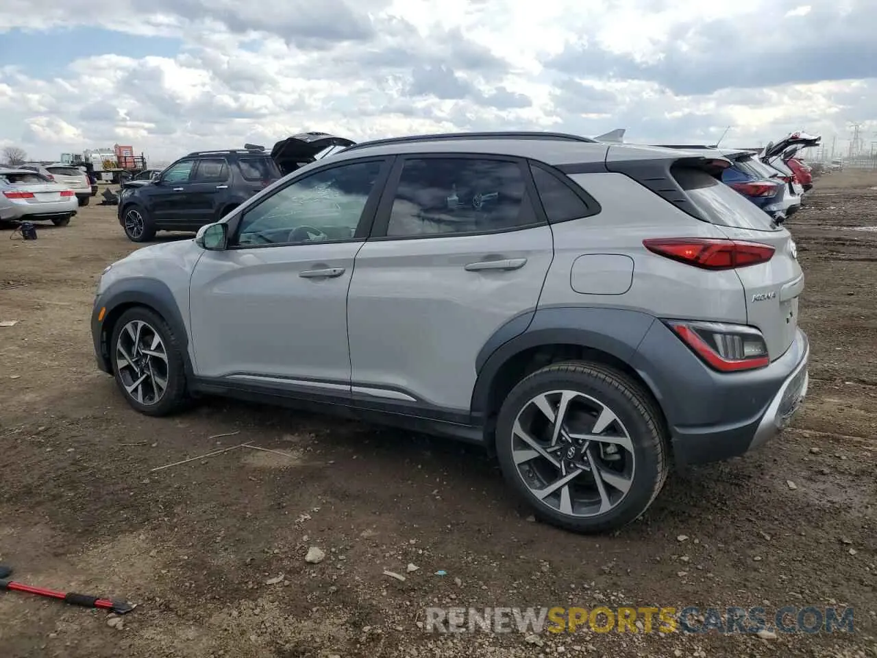 2 Фотография поврежденного автомобиля KM8K53A39NU868613 HYUNDAI KONA 2022