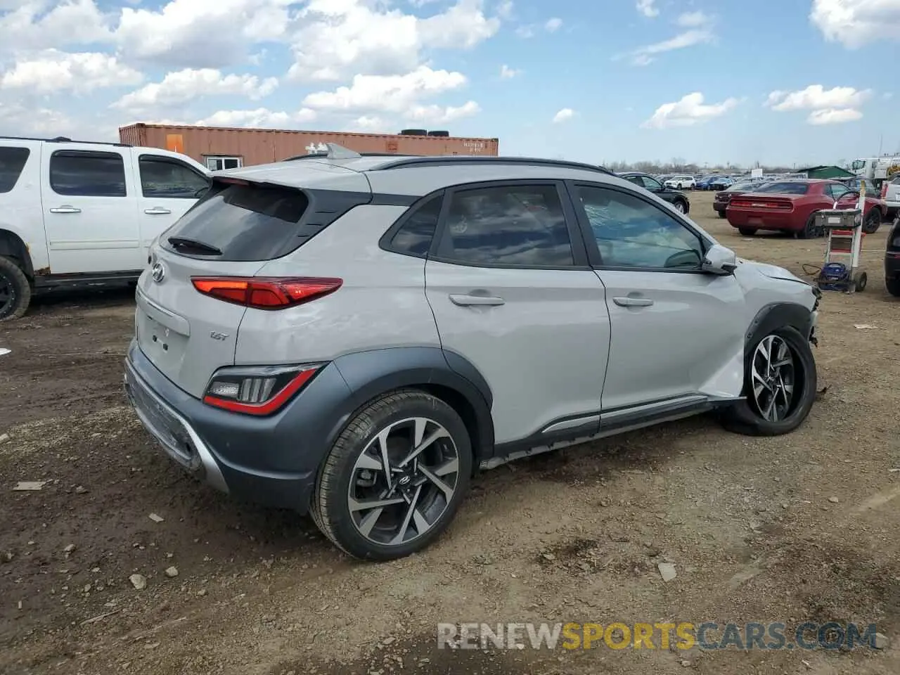 3 Фотография поврежденного автомобиля KM8K53A39NU868613 HYUNDAI KONA 2022