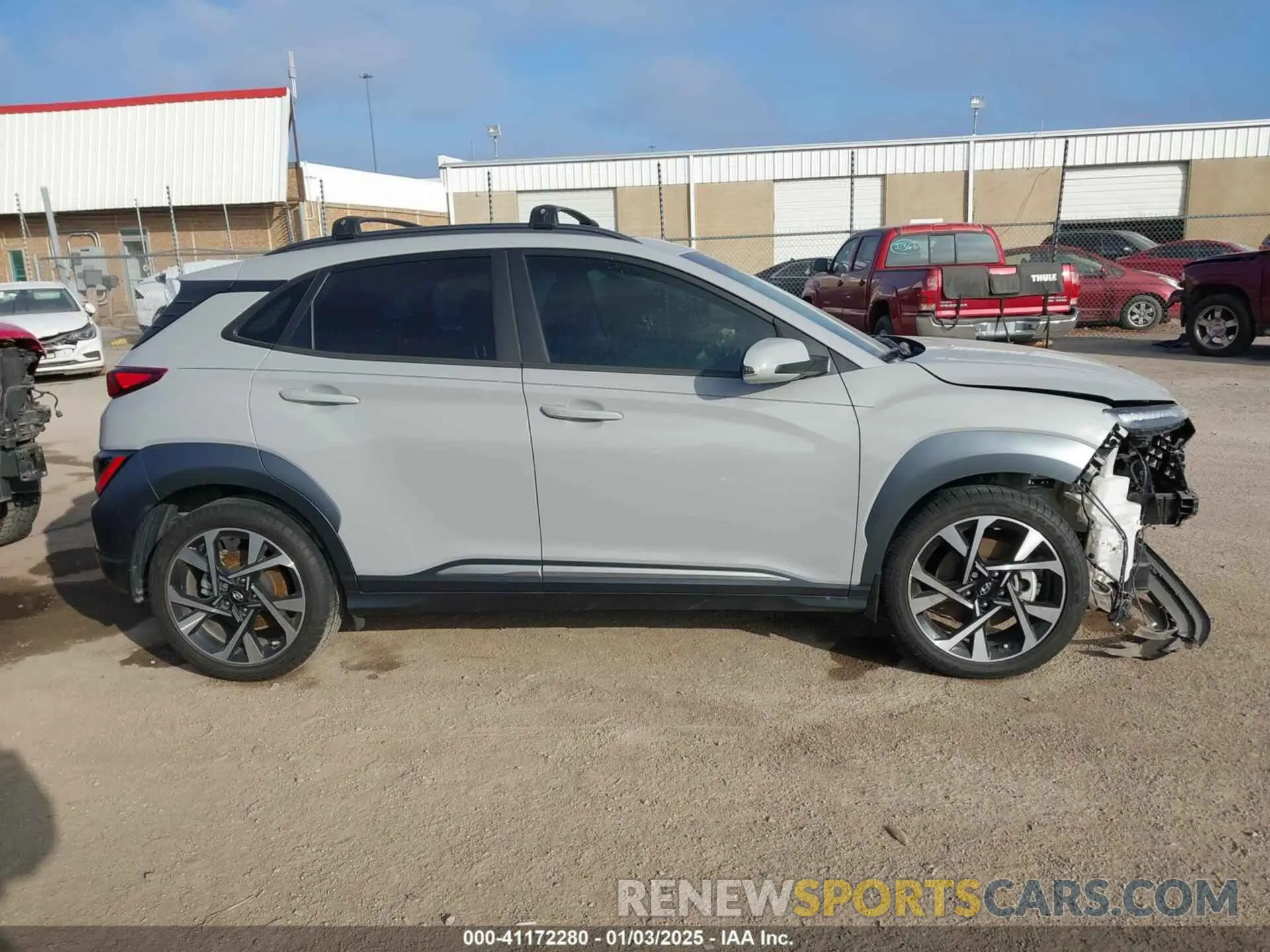13 Photograph of a damaged car KM8K53A3XNU795476 HYUNDAI KONA 2022