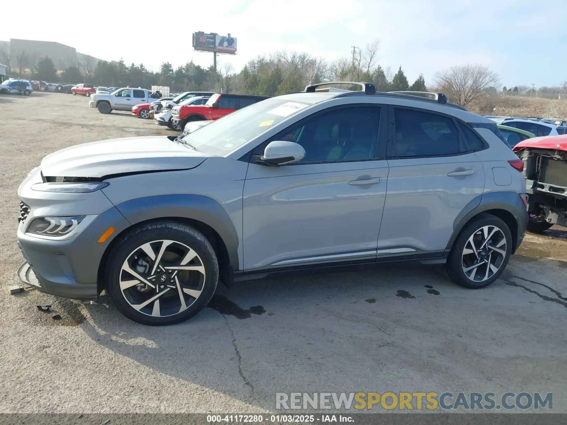 14 Photograph of a damaged car KM8K53A3XNU795476 HYUNDAI KONA 2022