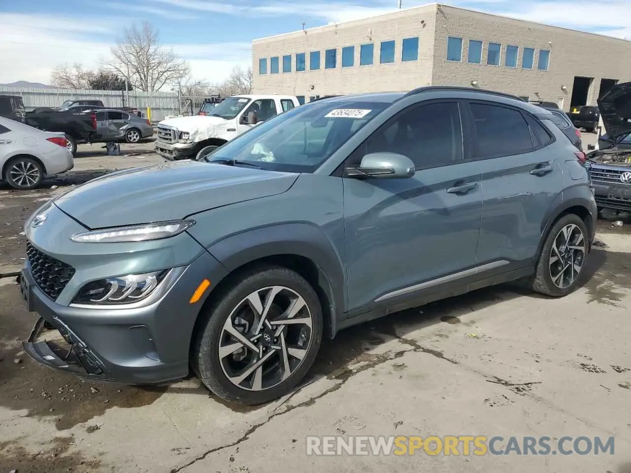1 Photograph of a damaged car KM8K5CA31NU901359 HYUNDAI KONA 2022
