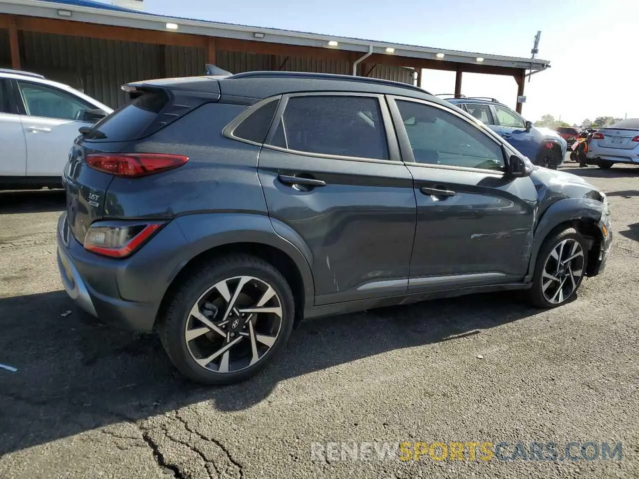 3 Фотография поврежденного автомобиля KM8K5CA33NU863326 HYUNDAI KONA 2022