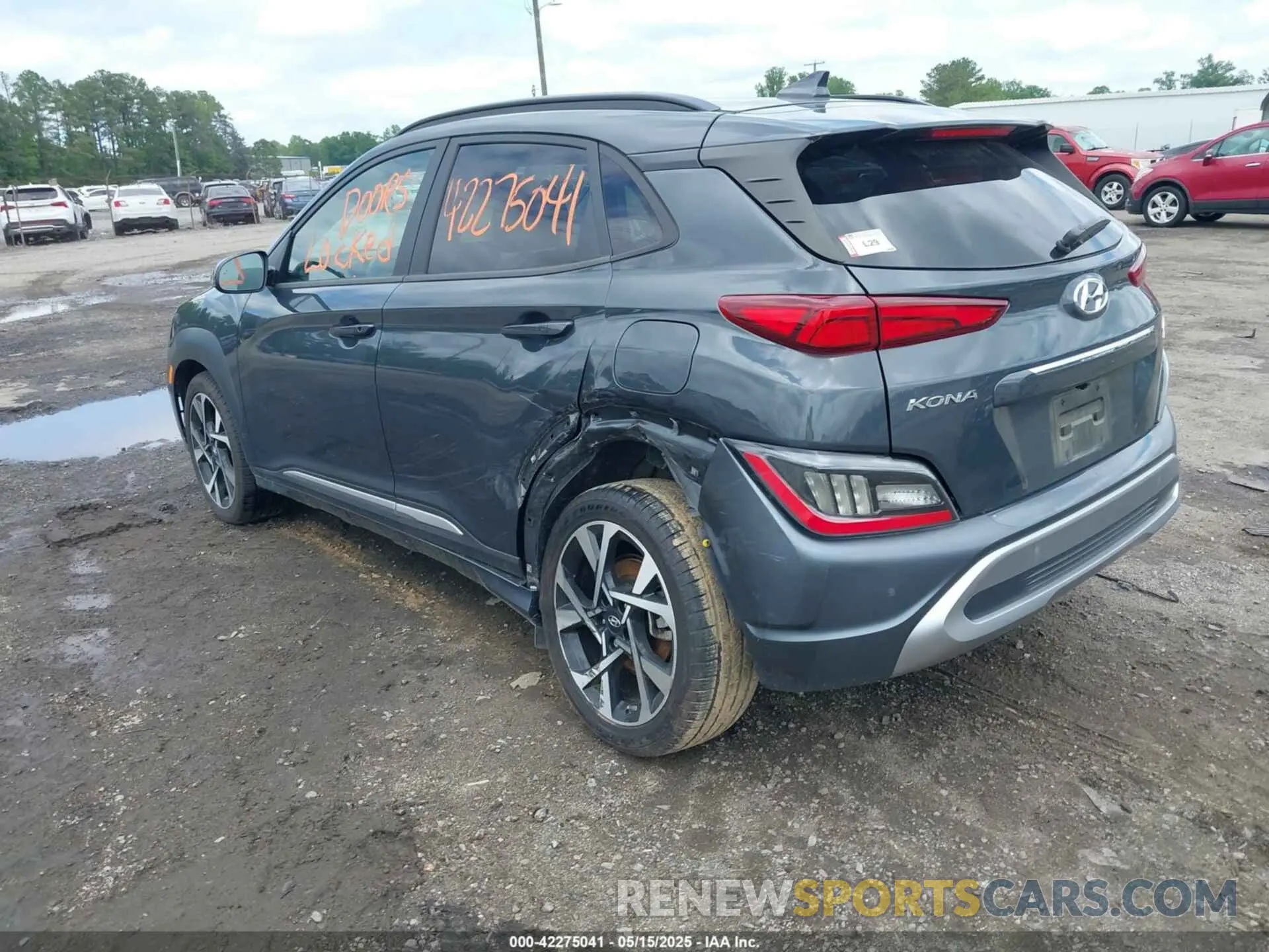 3 Фотография поврежденного автомобиля KM8K5CA33NU926120 HYUNDAI KONA 2022