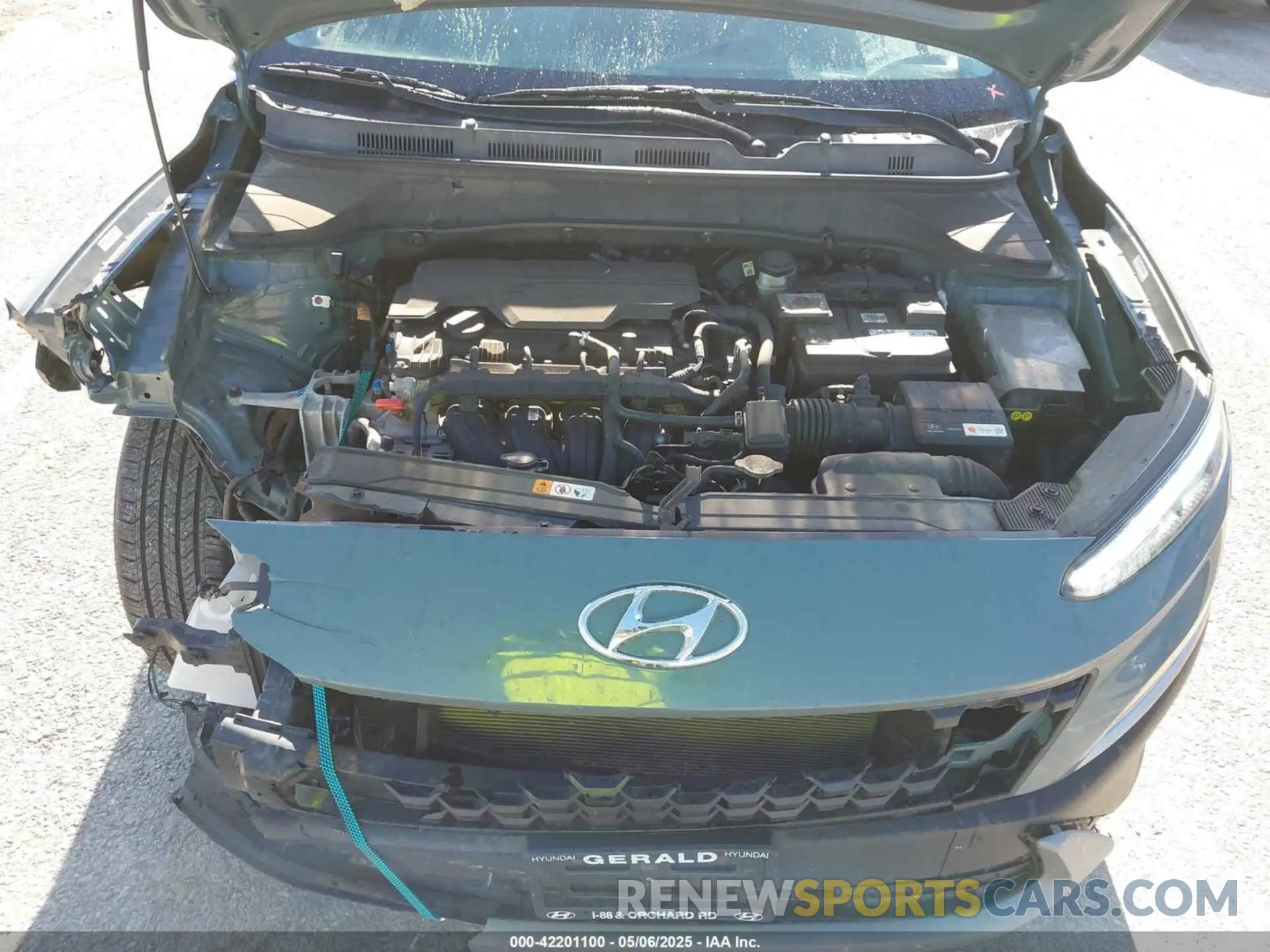 10 Фотография поврежденного автомобиля KM8K62AB3NU847478 HYUNDAI KONA 2022