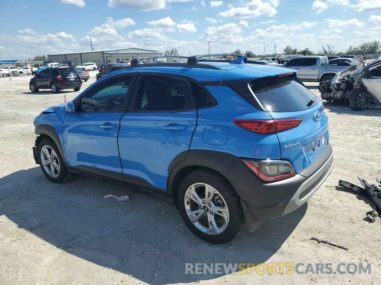 2 Photograph of a damaged car KM8K62AB4NU855248 HYUNDAI KONA 2022