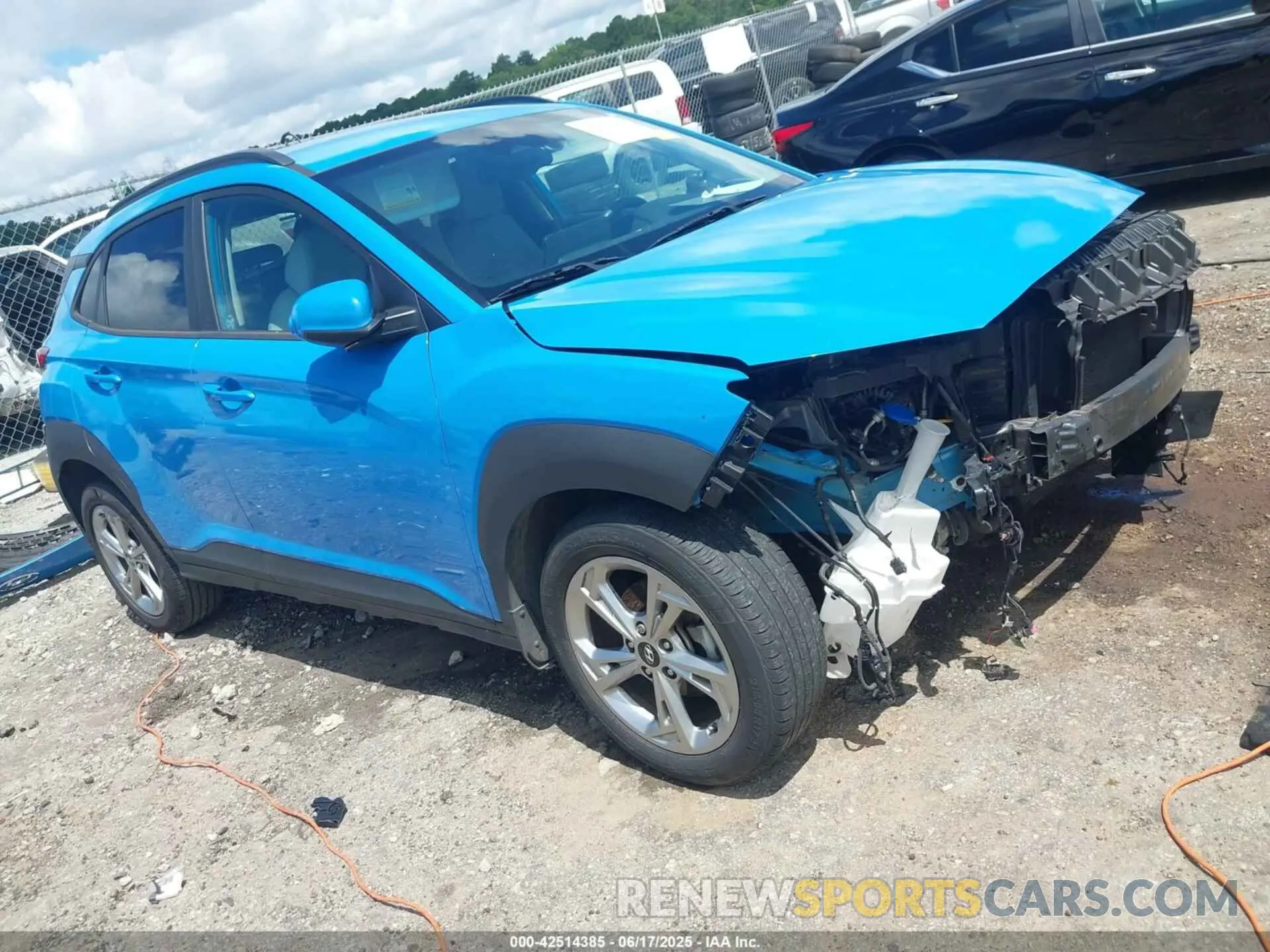 1 Photograph of a damaged car KM8K62AB6NU803457 HYUNDAI KONA 2022
