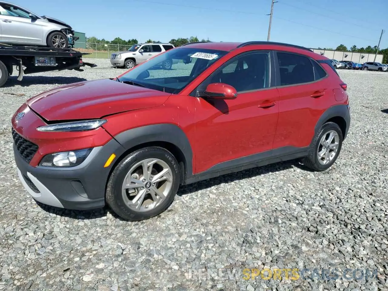 1 Photograph of a damaged car KM8K62AB7NU833356 HYUNDAI KONA 2022