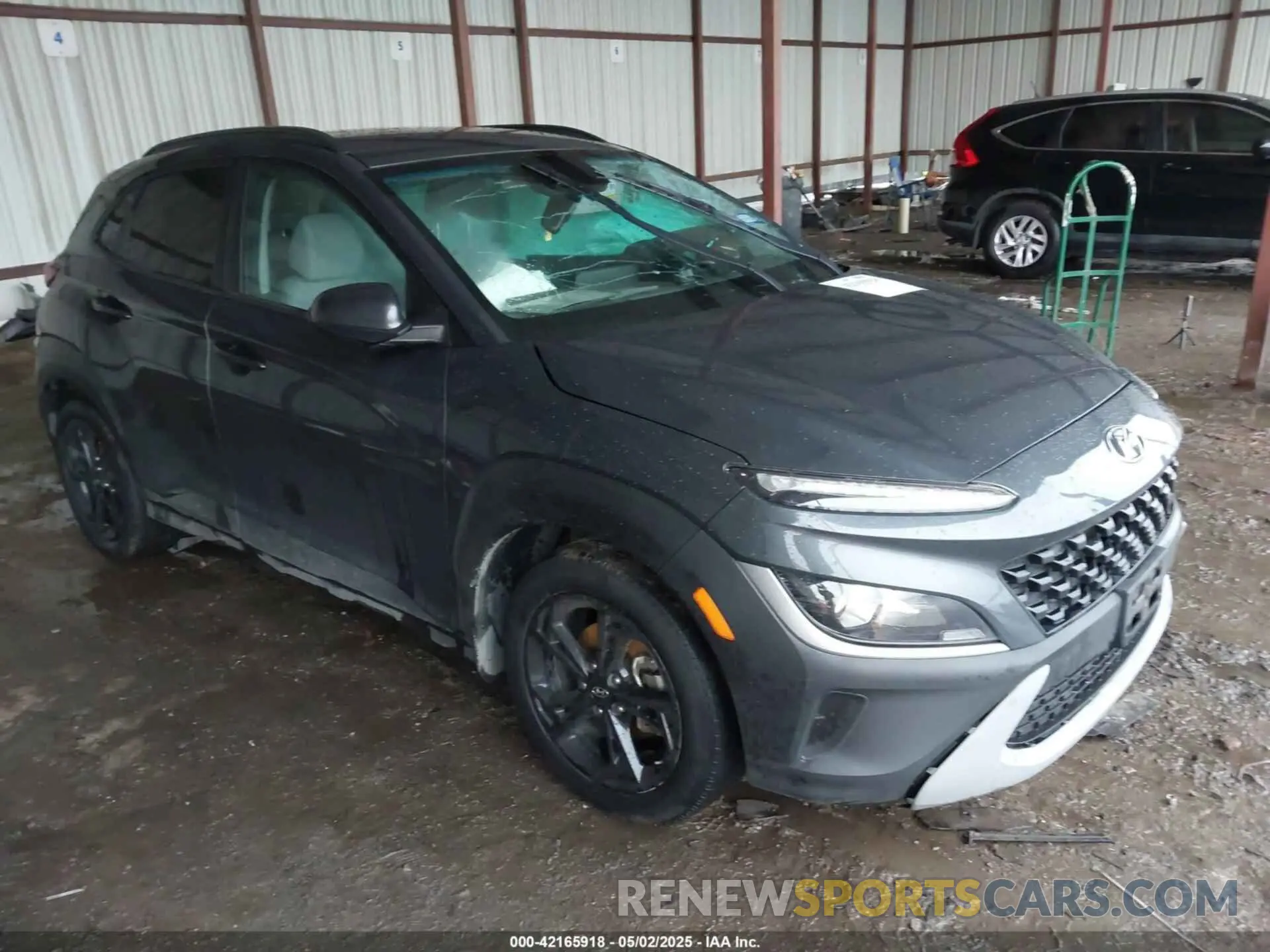 1 Photograph of a damaged car KM8K62AB9NU814727 HYUNDAI KONA 2022