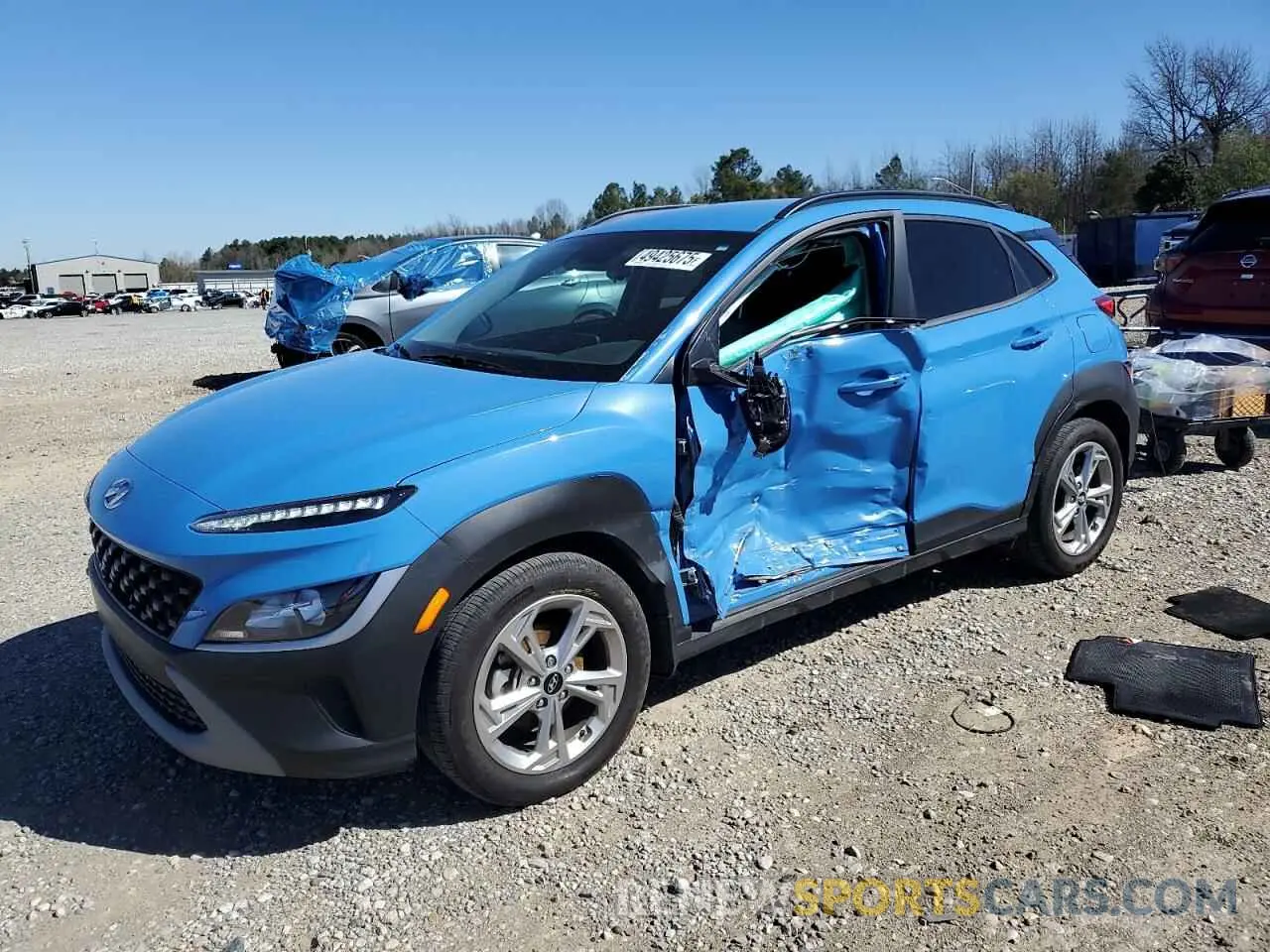1 Photograph of a damaged car KM8K62AB9NU926167 HYUNDAI KONA 2022
