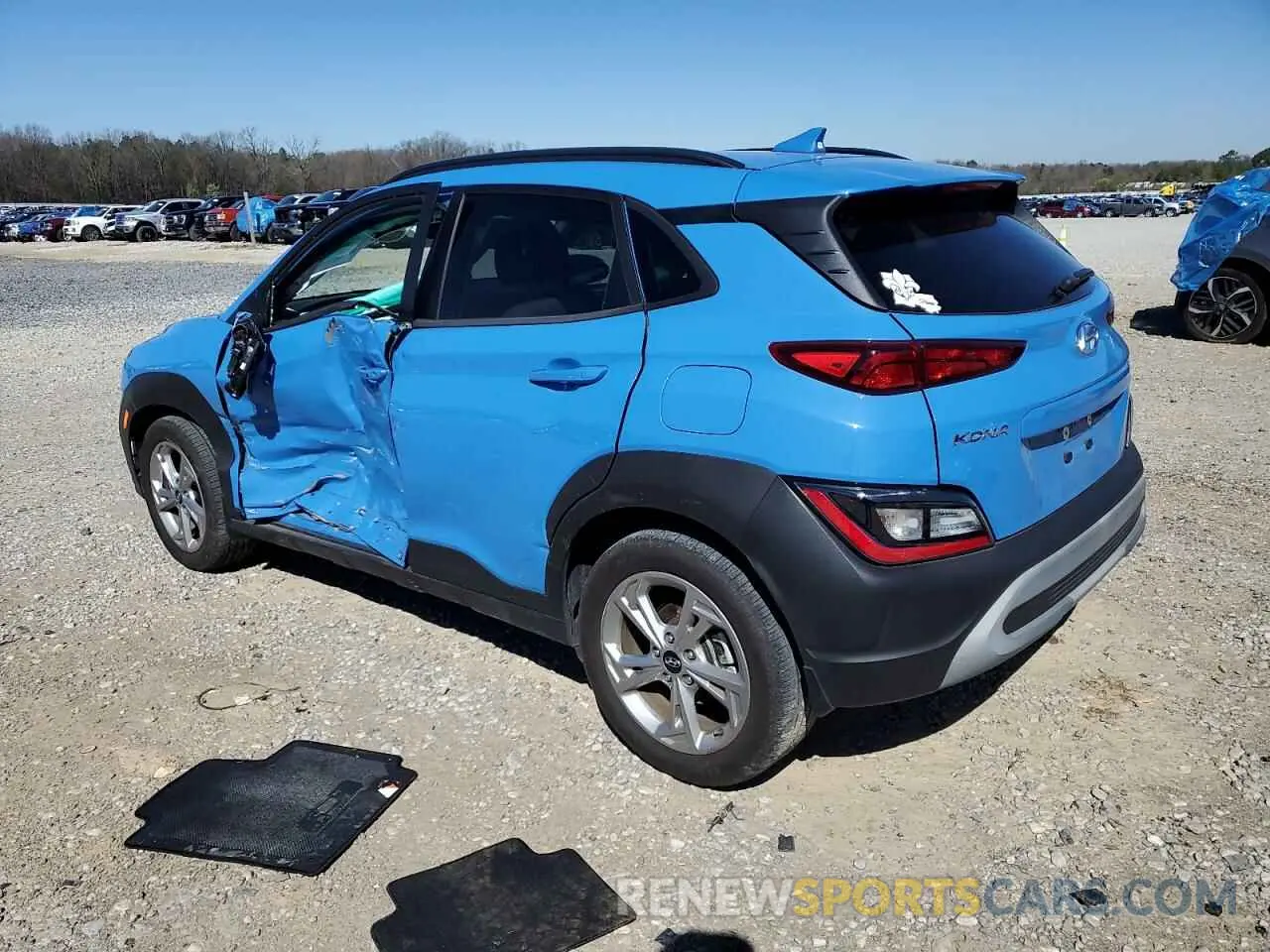 2 Photograph of a damaged car KM8K62AB9NU926167 HYUNDAI KONA 2022