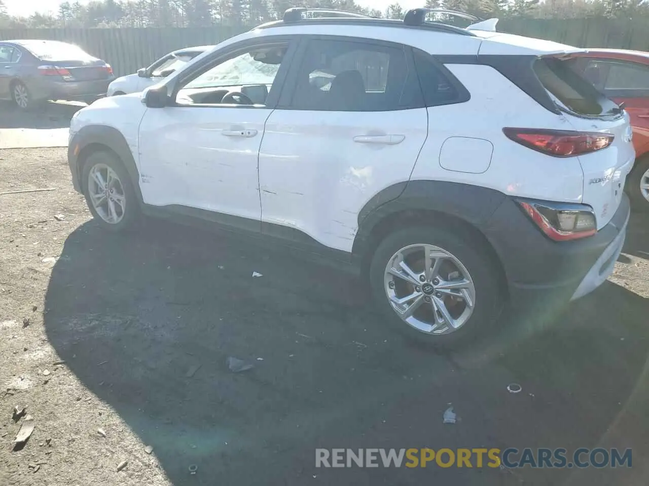 2 Photograph of a damaged car KM8K6CAB3NU771816 HYUNDAI KONA 2022