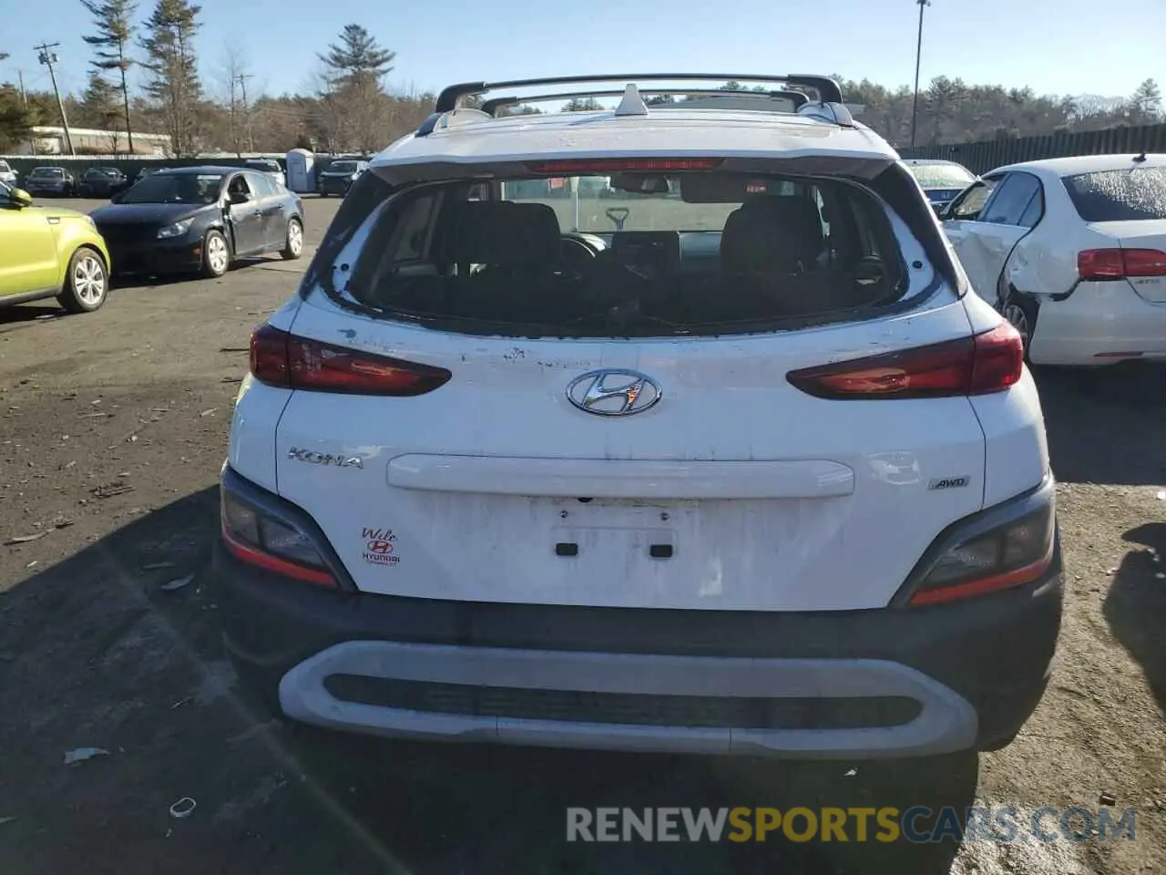 6 Photograph of a damaged car KM8K6CAB3NU771816 HYUNDAI KONA 2022