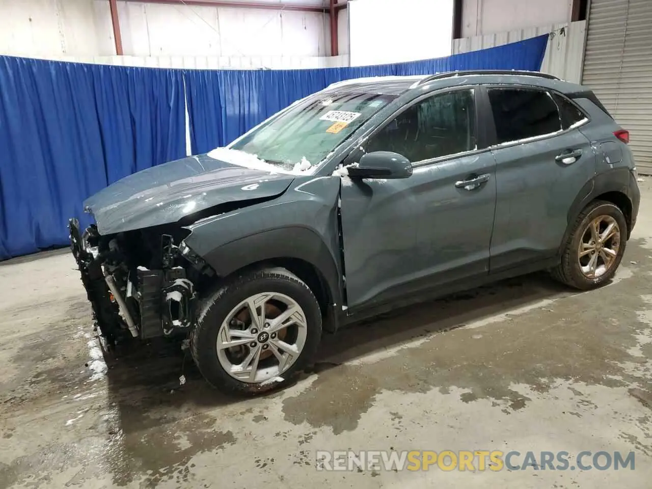 1 Photograph of a damaged car KM8K6CAB4NU849407 HYUNDAI KONA 2022