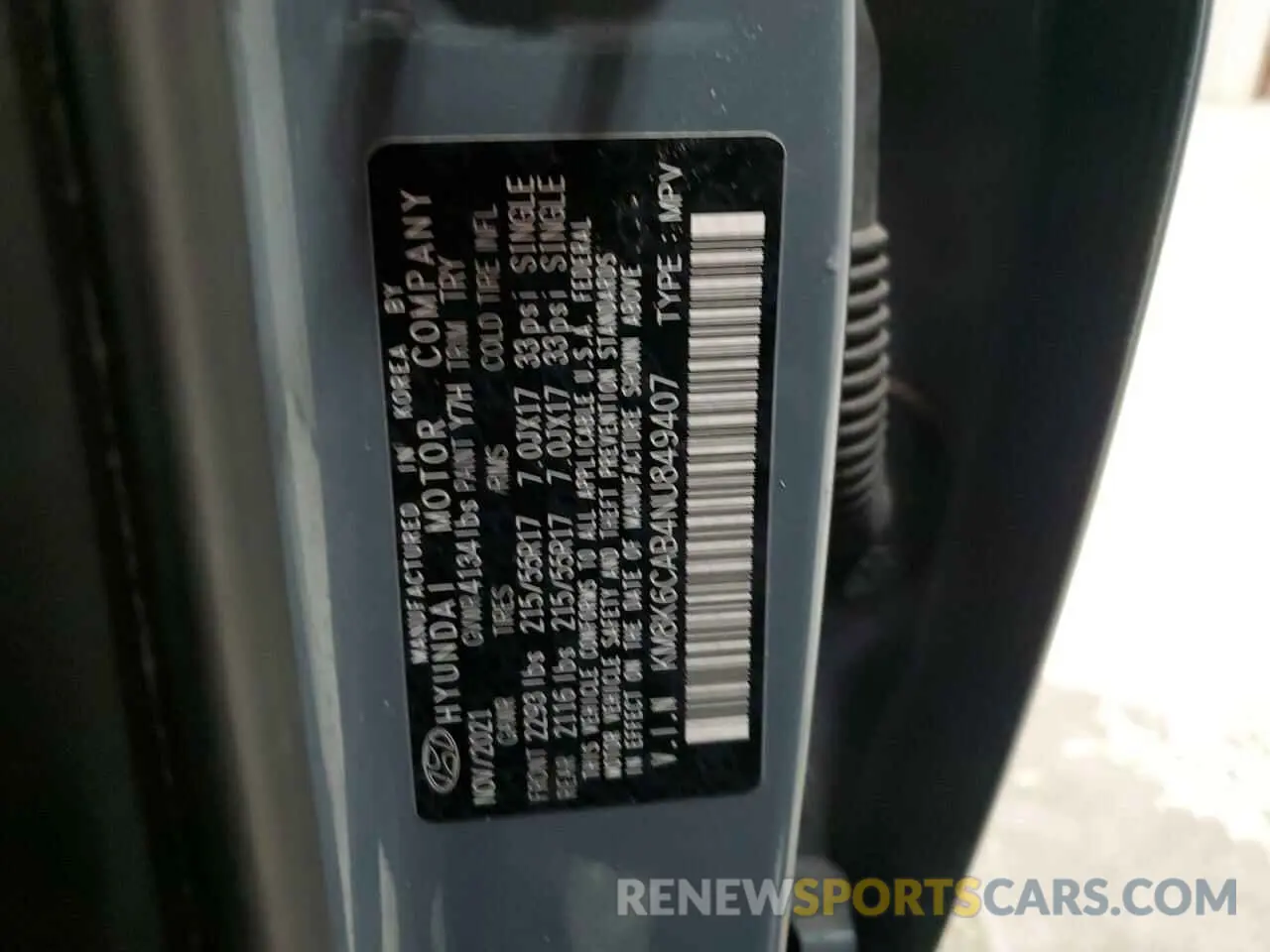 14 Photograph of a damaged car KM8K6CAB4NU849407 HYUNDAI KONA 2022