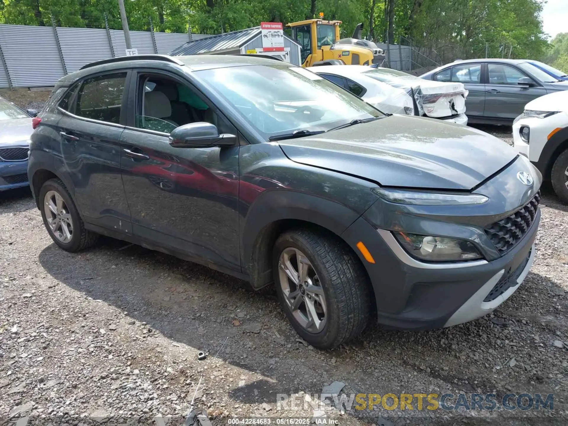 1 Photograph of a damaged car KM8K6CAB7NU825795 HYUNDAI KONA 2022