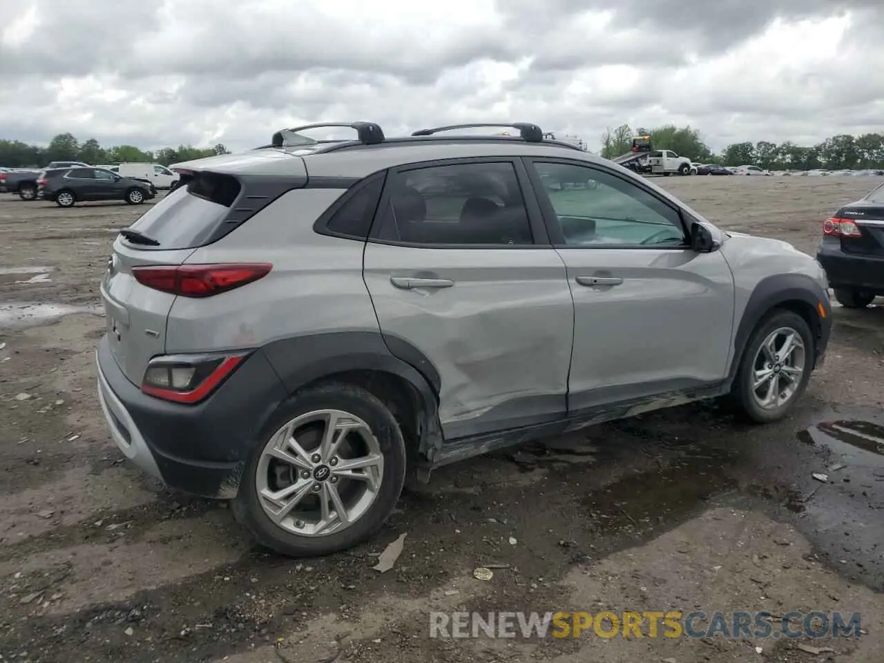 3 Фотография поврежденного автомобиля KM8K6CAB7NU913097 HYUNDAI KONA 2022