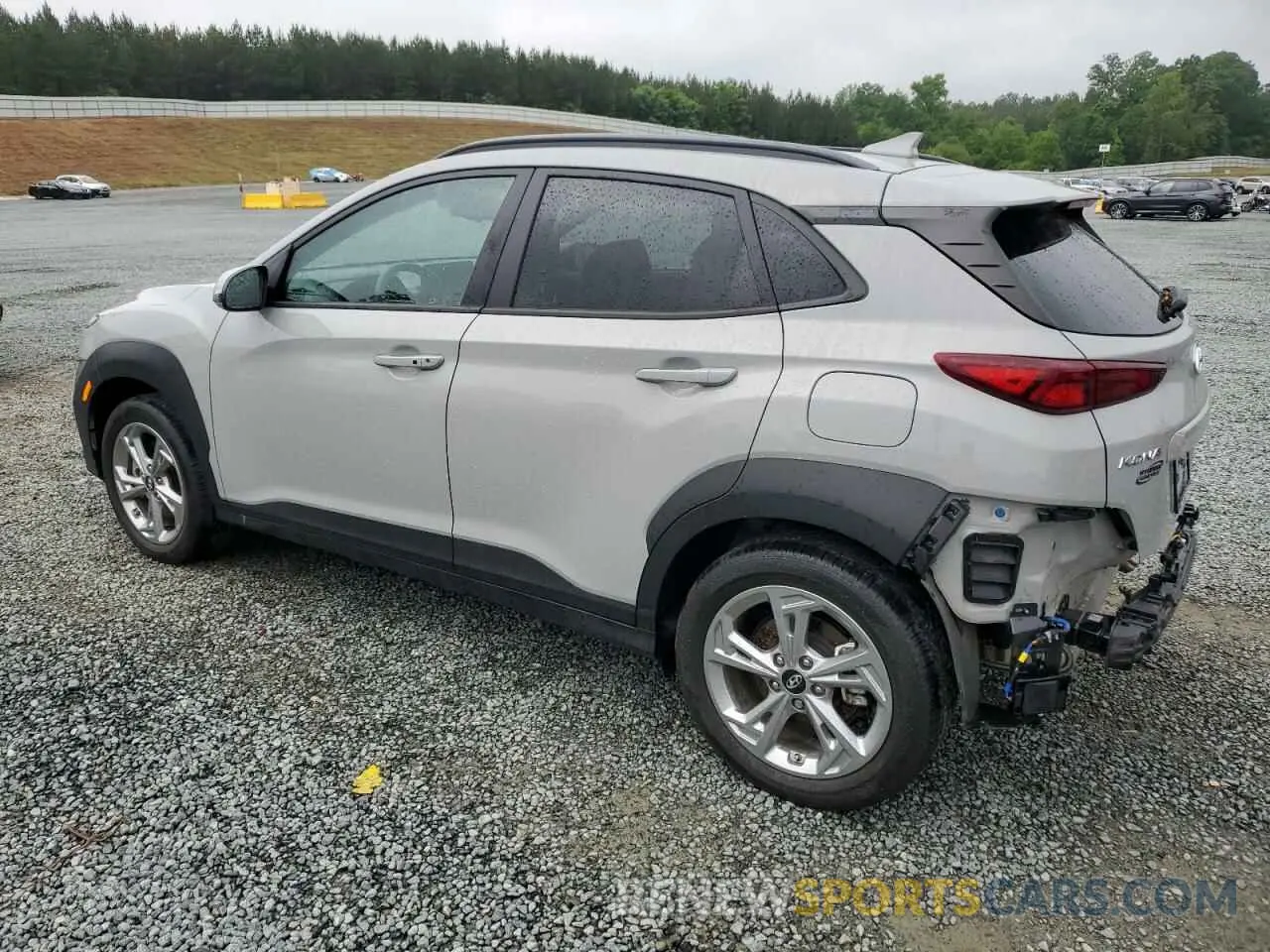 2 Photograph of a damaged car KM8K6CAB8NU795982 HYUNDAI KONA 2022