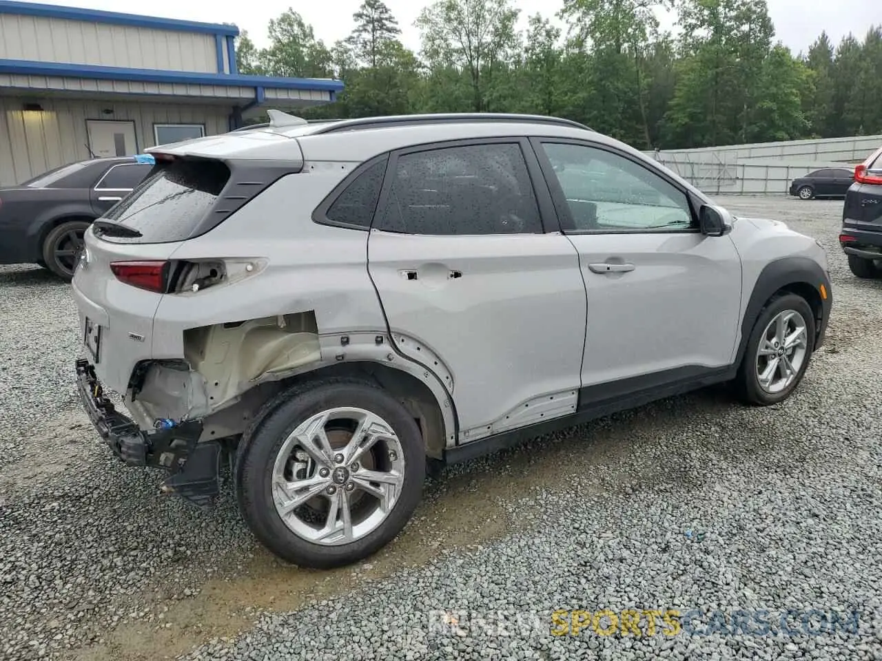 3 Photograph of a damaged car KM8K6CAB8NU795982 HYUNDAI KONA 2022