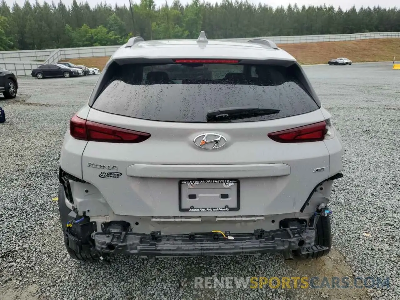 6 Photograph of a damaged car KM8K6CAB8NU795982 HYUNDAI KONA 2022