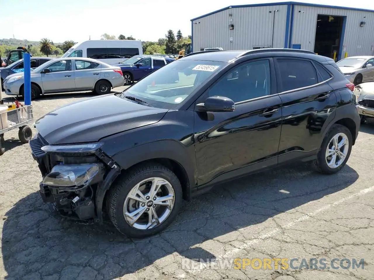 1 Photograph of a damaged car KM8K6CAB9NU856417 HYUNDAI KONA 2022