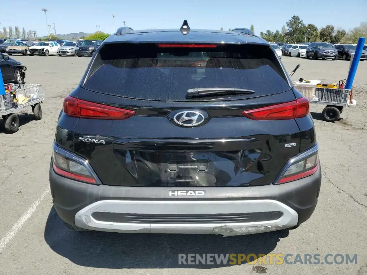 6 Photograph of a damaged car KM8K6CAB9NU856417 HYUNDAI KONA 2022