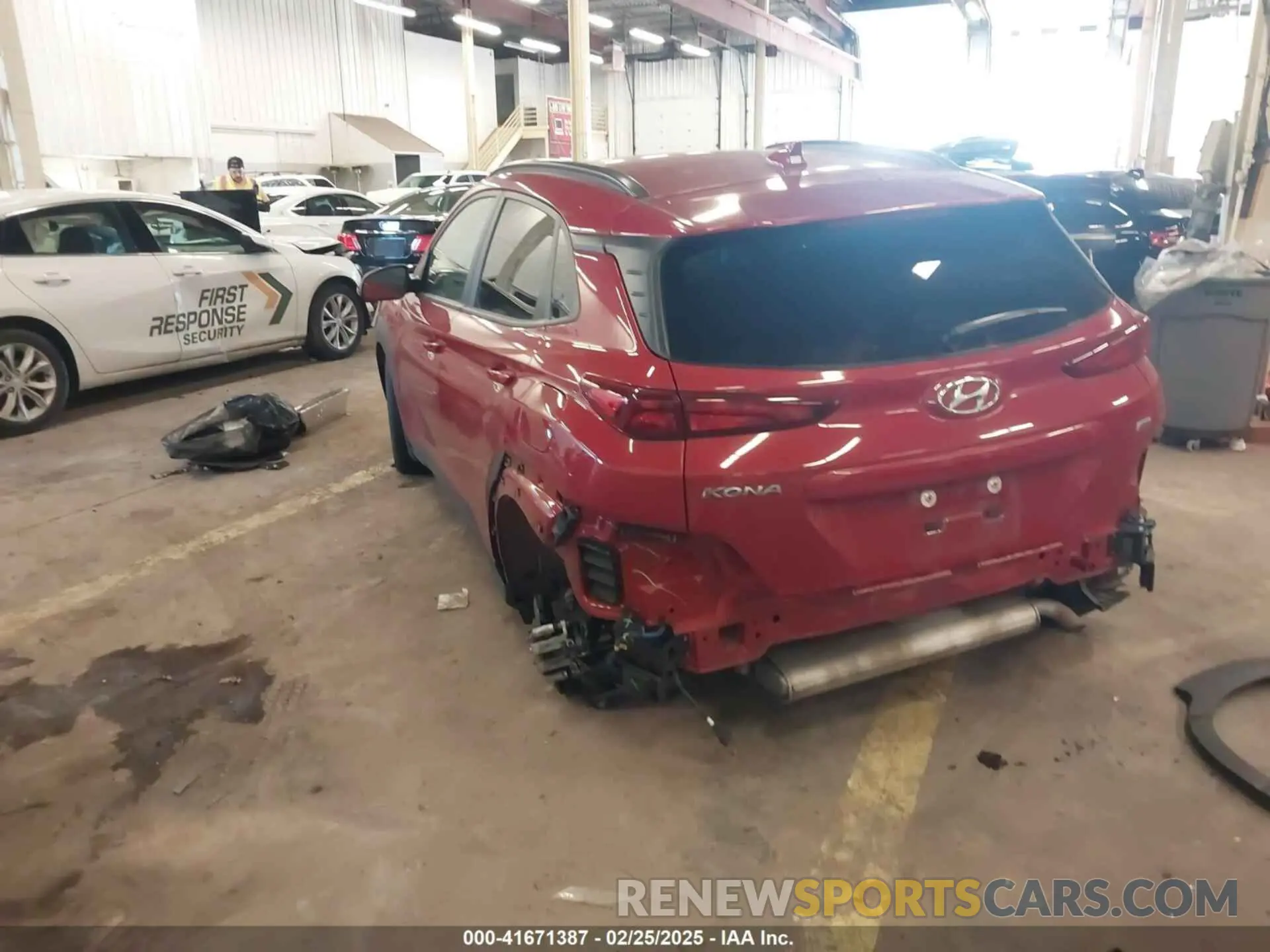 3 Photograph of a damaged car KM8K6CABXNU873386 HYUNDAI KONA 2022