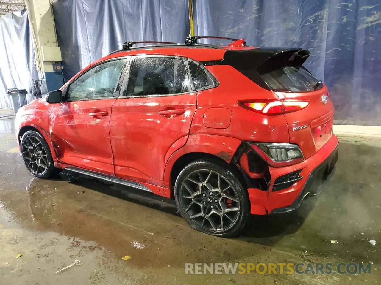2 Photograph of a damaged car KM8KH3AC0NU003326 HYUNDAI KONA 2022