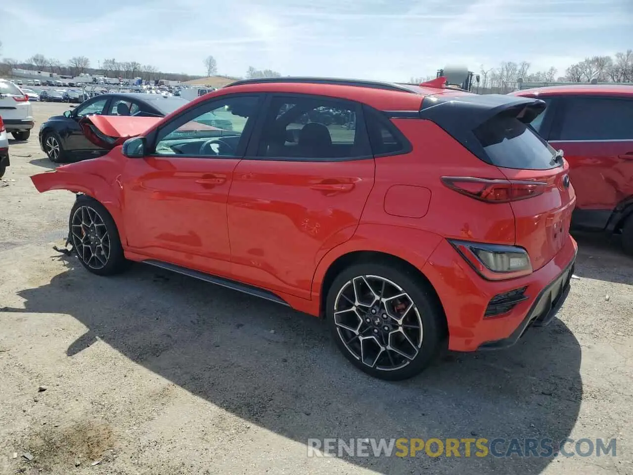 2 Photograph of a damaged car KM8KH3AC1NU002184 HYUNDAI KONA 2022