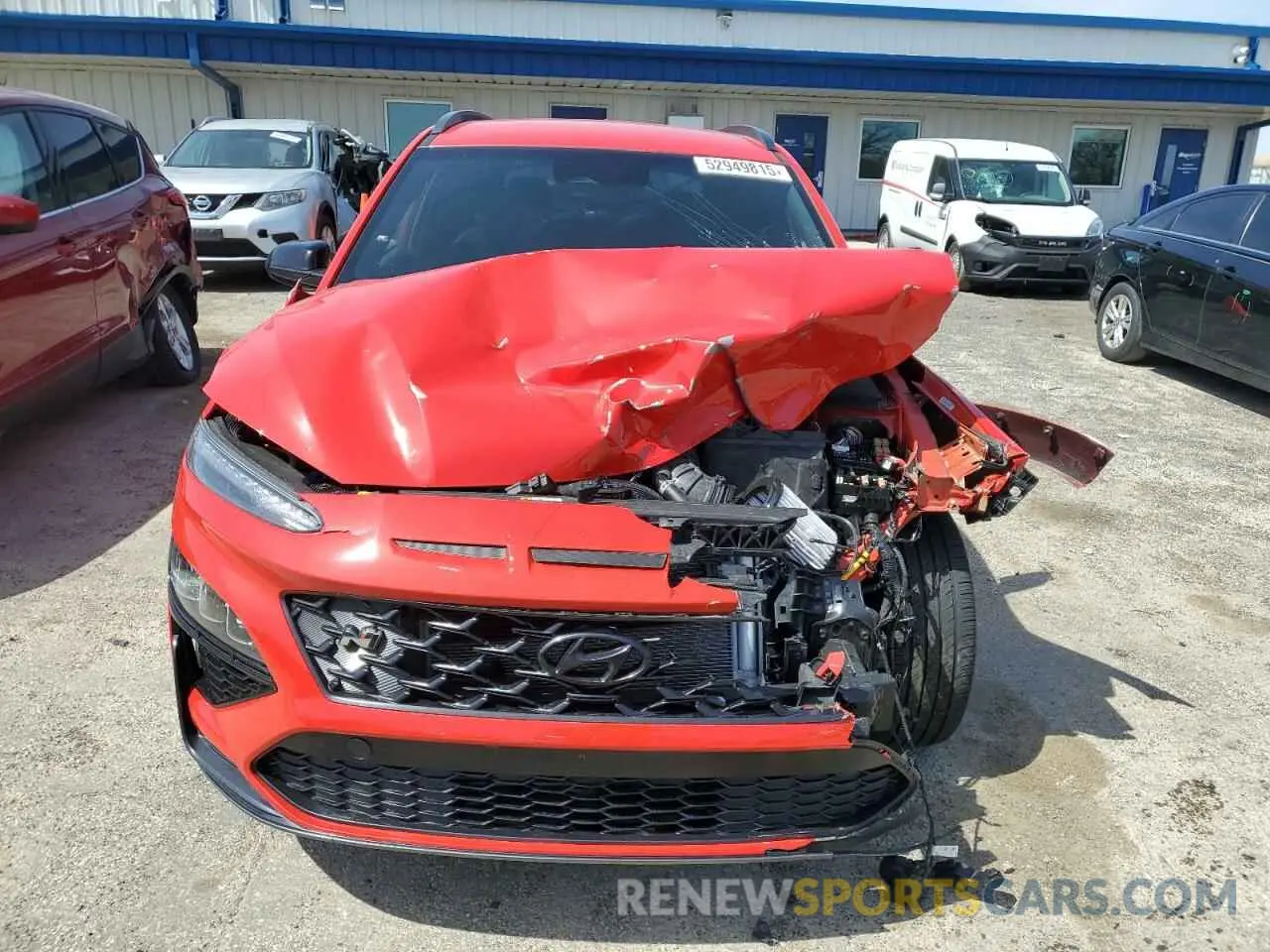 5 Photograph of a damaged car KM8KH3AC1NU002184 HYUNDAI KONA 2022