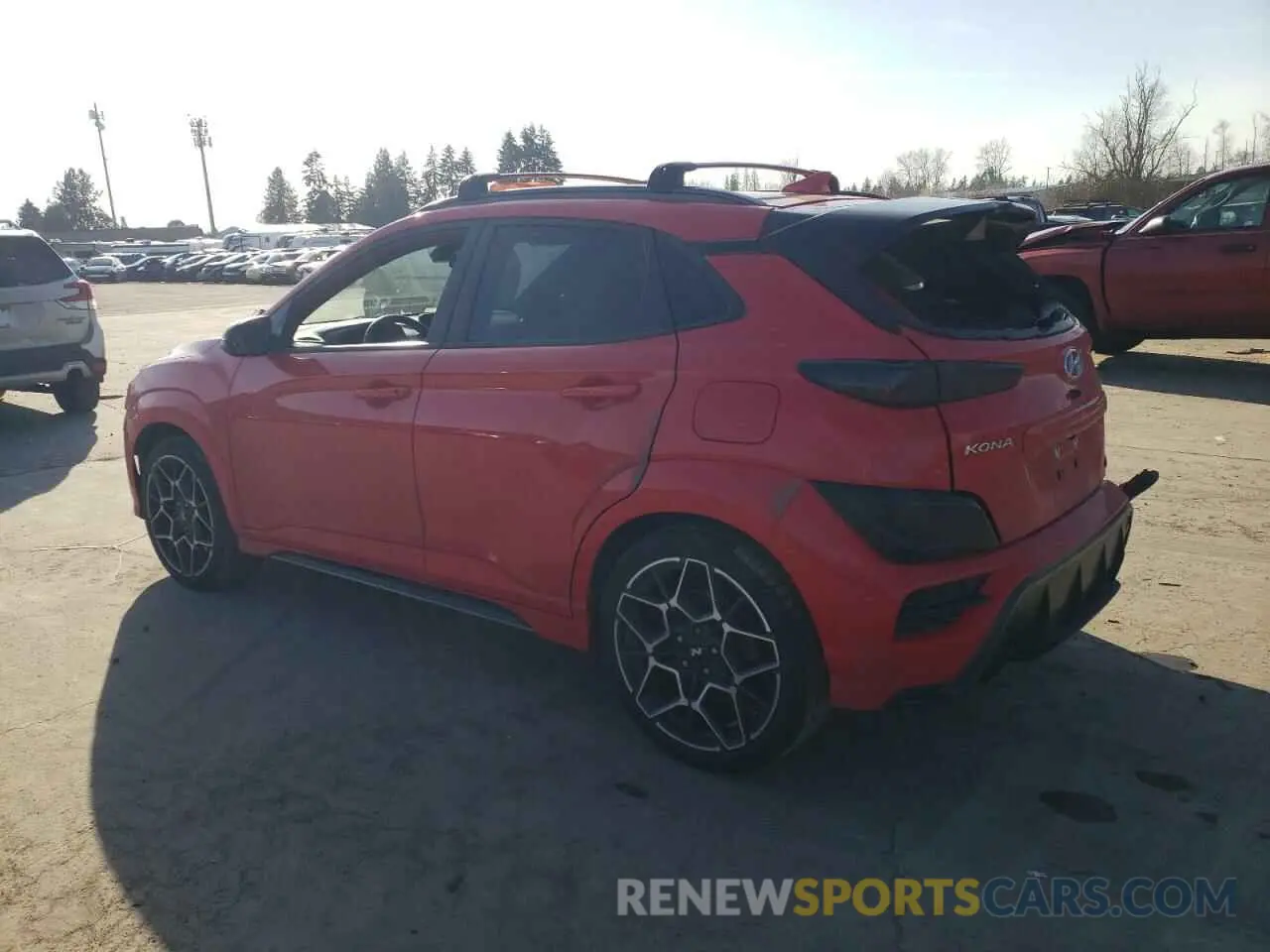2 Photograph of a damaged car KM8KH3AC2NU002470 HYUNDAI KONA 2022