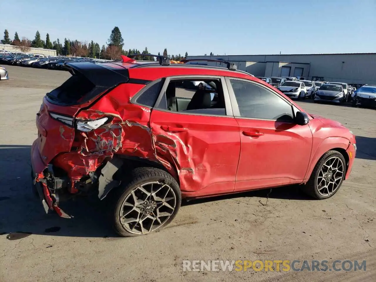 3 Photograph of a damaged car KM8KH3AC2NU002470 HYUNDAI KONA 2022