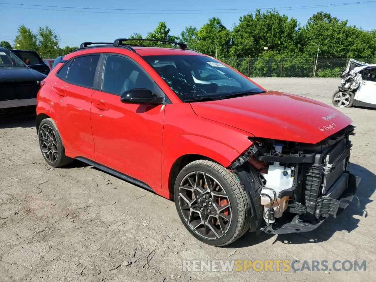 4 Photograph of a damaged car KM8KH3AC5NU002298 HYUNDAI KONA 2022