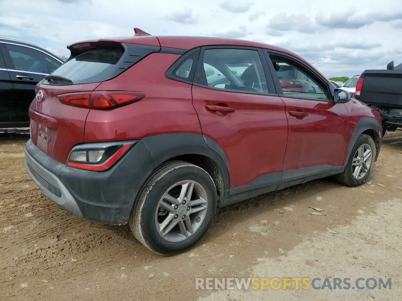 3 Photograph of a damaged car KM8K22AB7PU025782 HYUNDAI KONA 2023