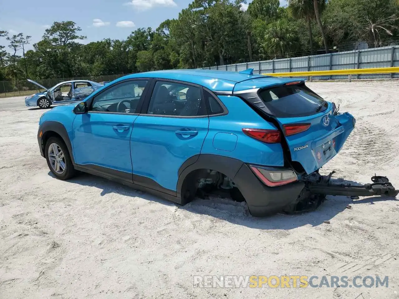 2 Photograph of a damaged car KM8K22AB8PU955903 HYUNDAI KONA 2023