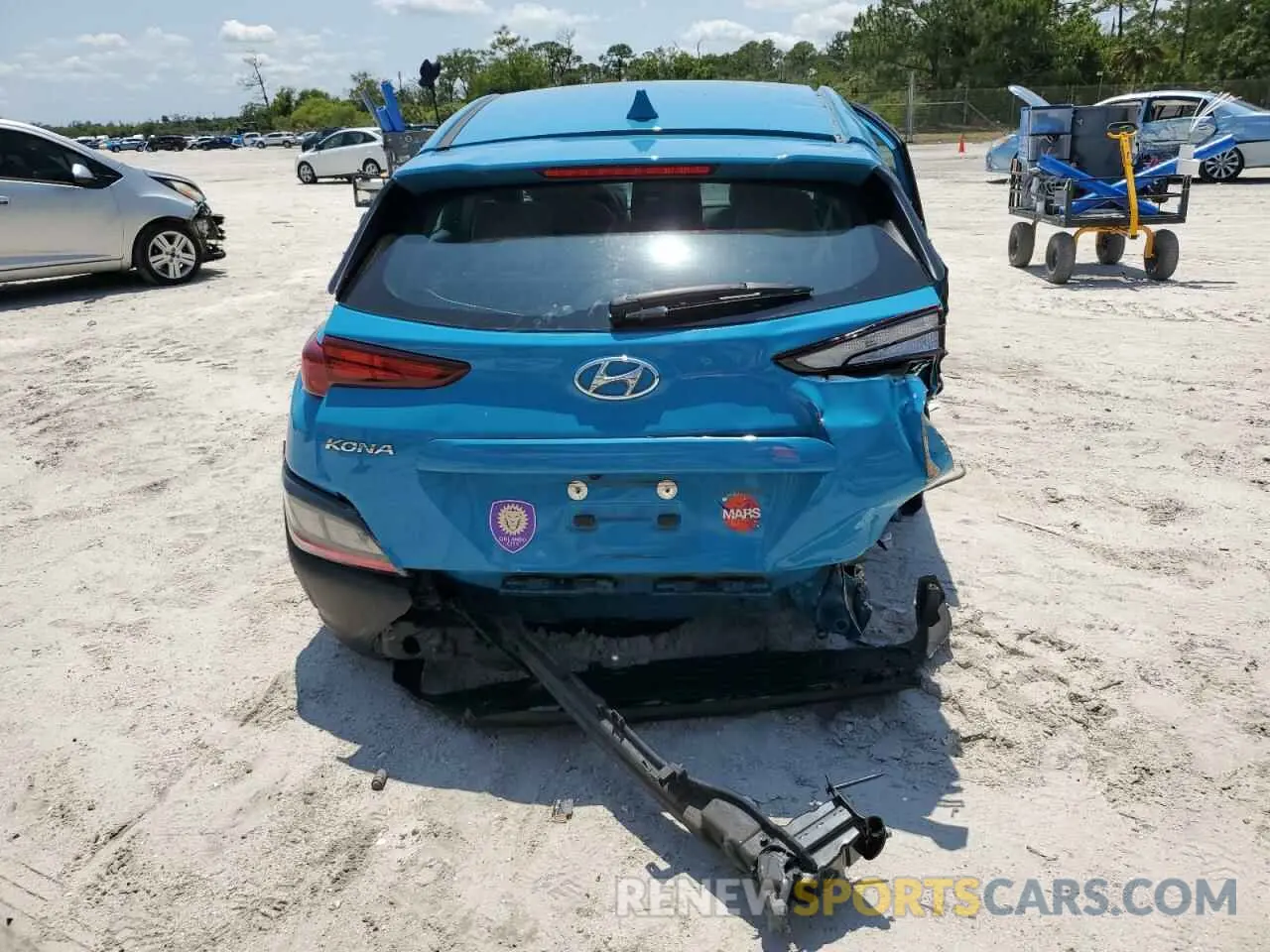 6 Photograph of a damaged car KM8K22AB8PU955903 HYUNDAI KONA 2023