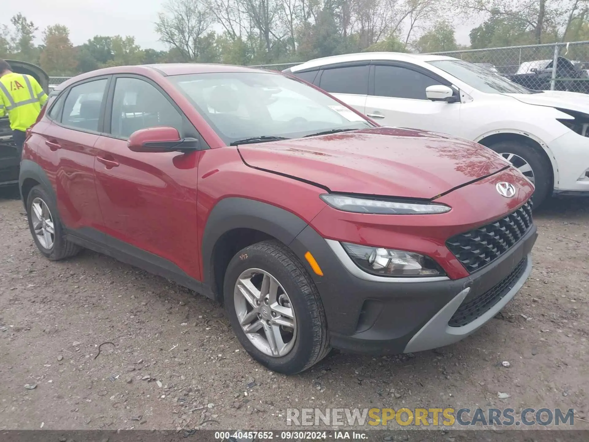 1 Photograph of a damaged car KM8K22ABXPU038428 HYUNDAI KONA 2023