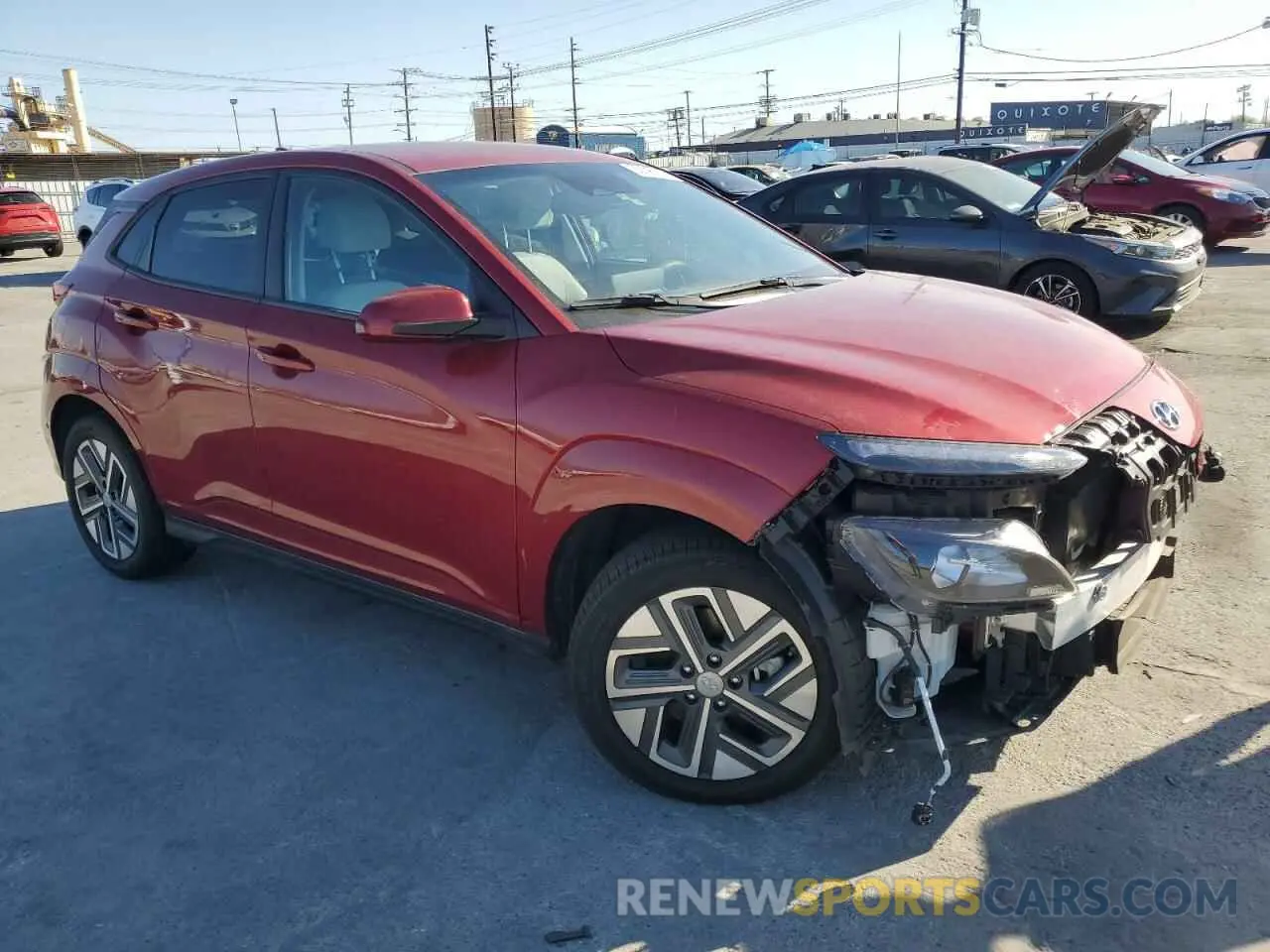 4 Фотография поврежденного автомобиля KM8K23AG3PU184803 HYUNDAI KONA 2023