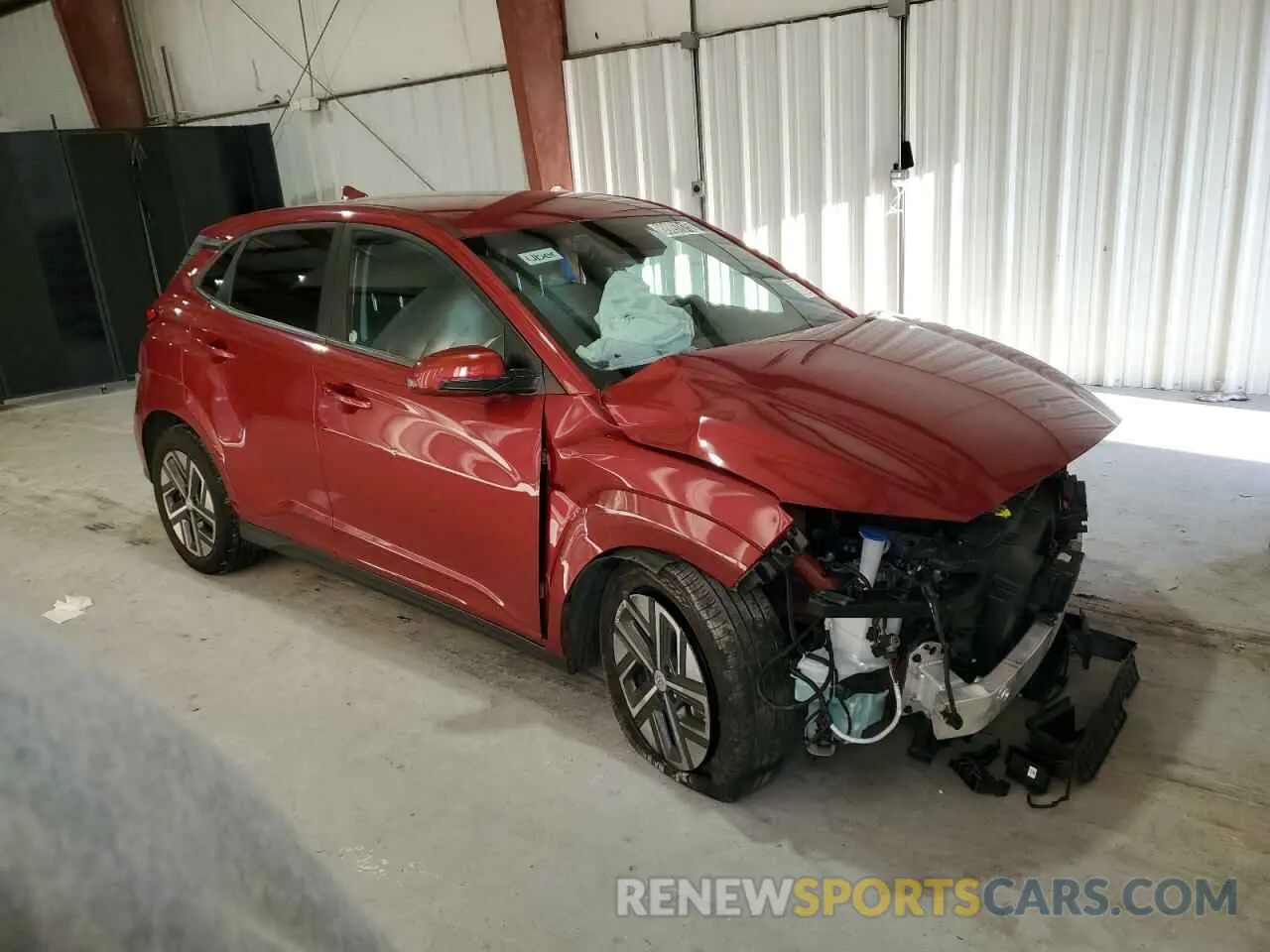 4 Photograph of a damaged car KM8K23AG6PU186562 HYUNDAI KONA 2023