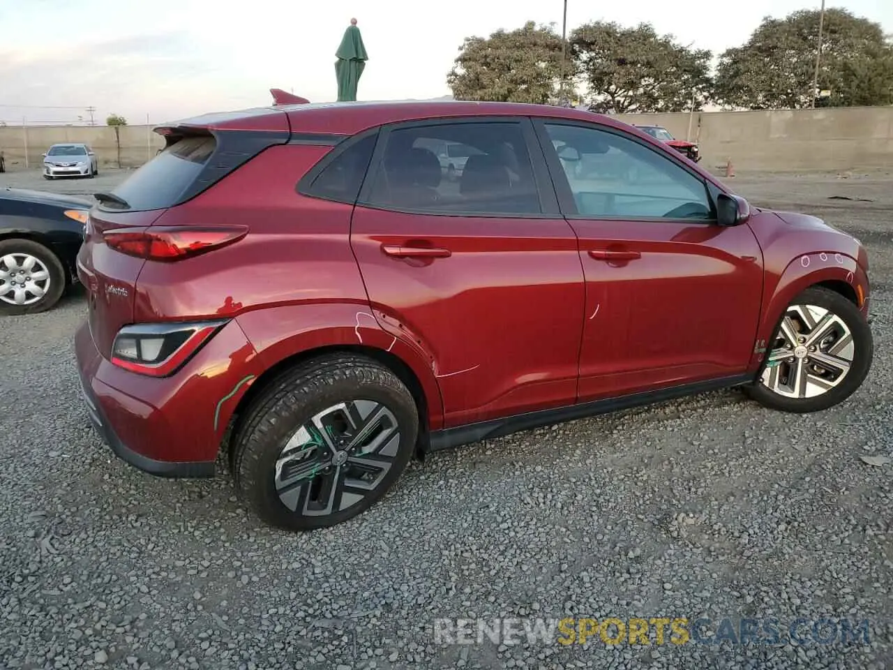 3 Photograph of a damaged car KM8K23AG7PU184917 HYUNDAI KONA 2023