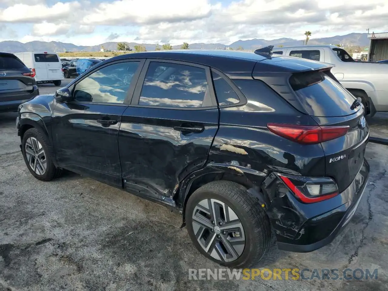 2 Photograph of a damaged car KM8K23AG9PU181646 HYUNDAI KONA 2023