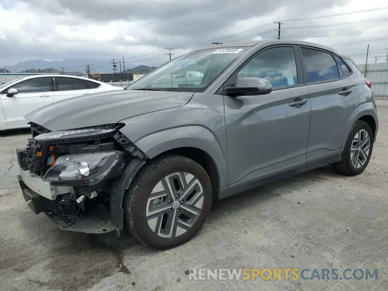 1 Photograph of a damaged car KM8K23AGXPU183664 HYUNDAI KONA 2023