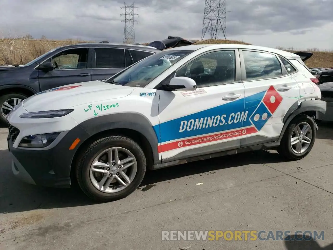 1 Photograph of a damaged car KM8K2CAB5PU029027 HYUNDAI KONA 2023