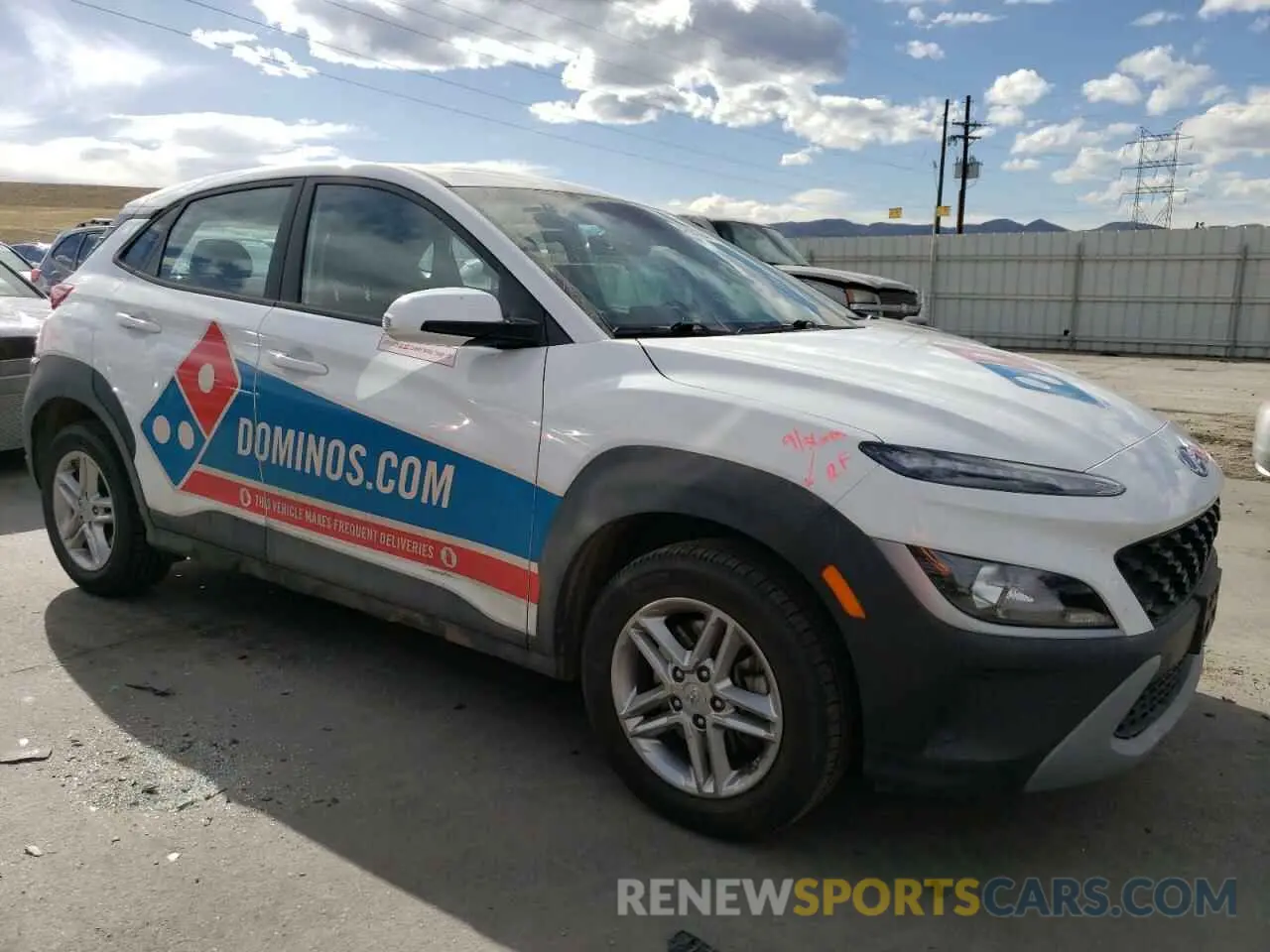 4 Photograph of a damaged car KM8K2CAB5PU029027 HYUNDAI KONA 2023