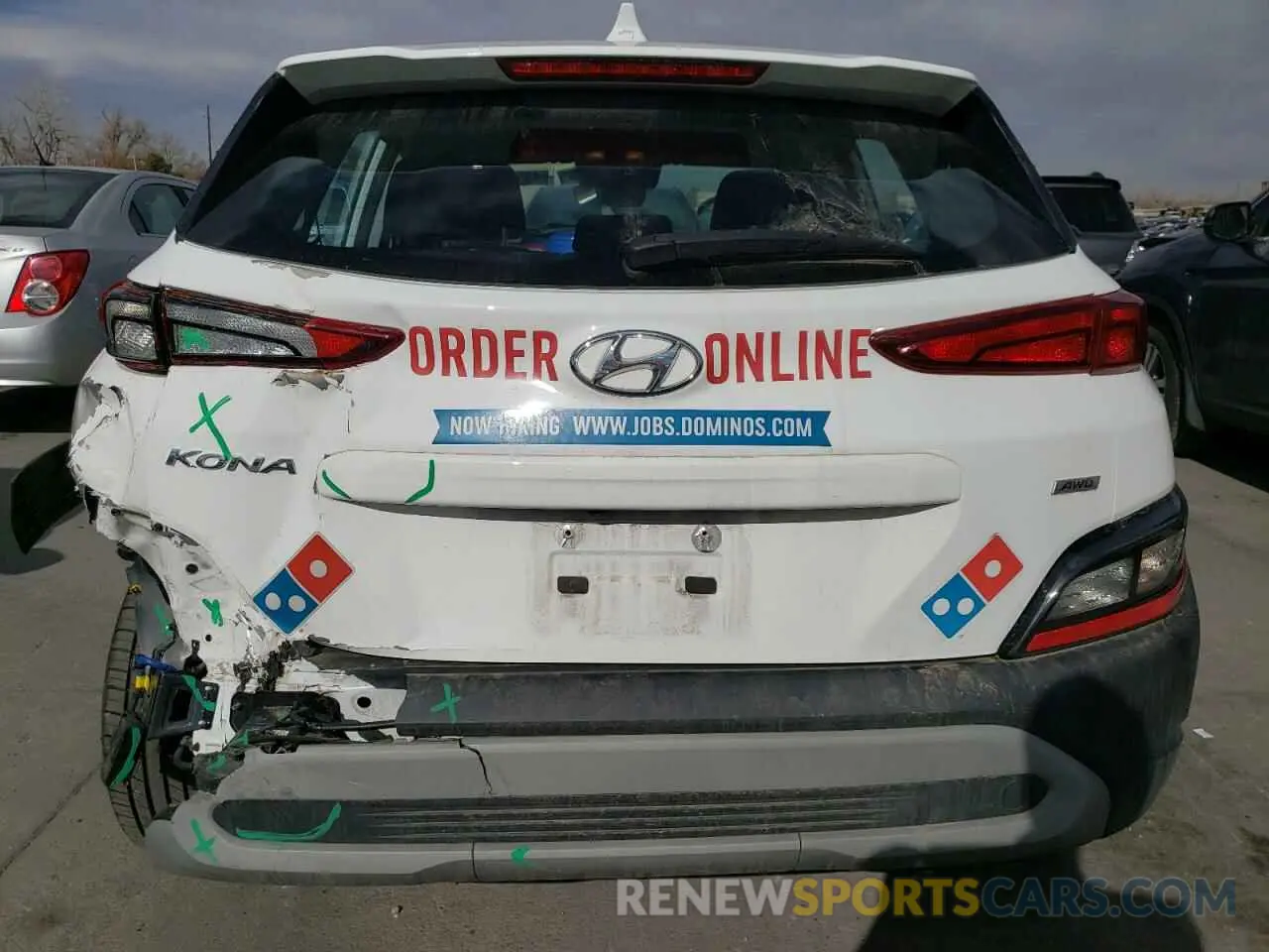 6 Photograph of a damaged car KM8K2CAB5PU029027 HYUNDAI KONA 2023