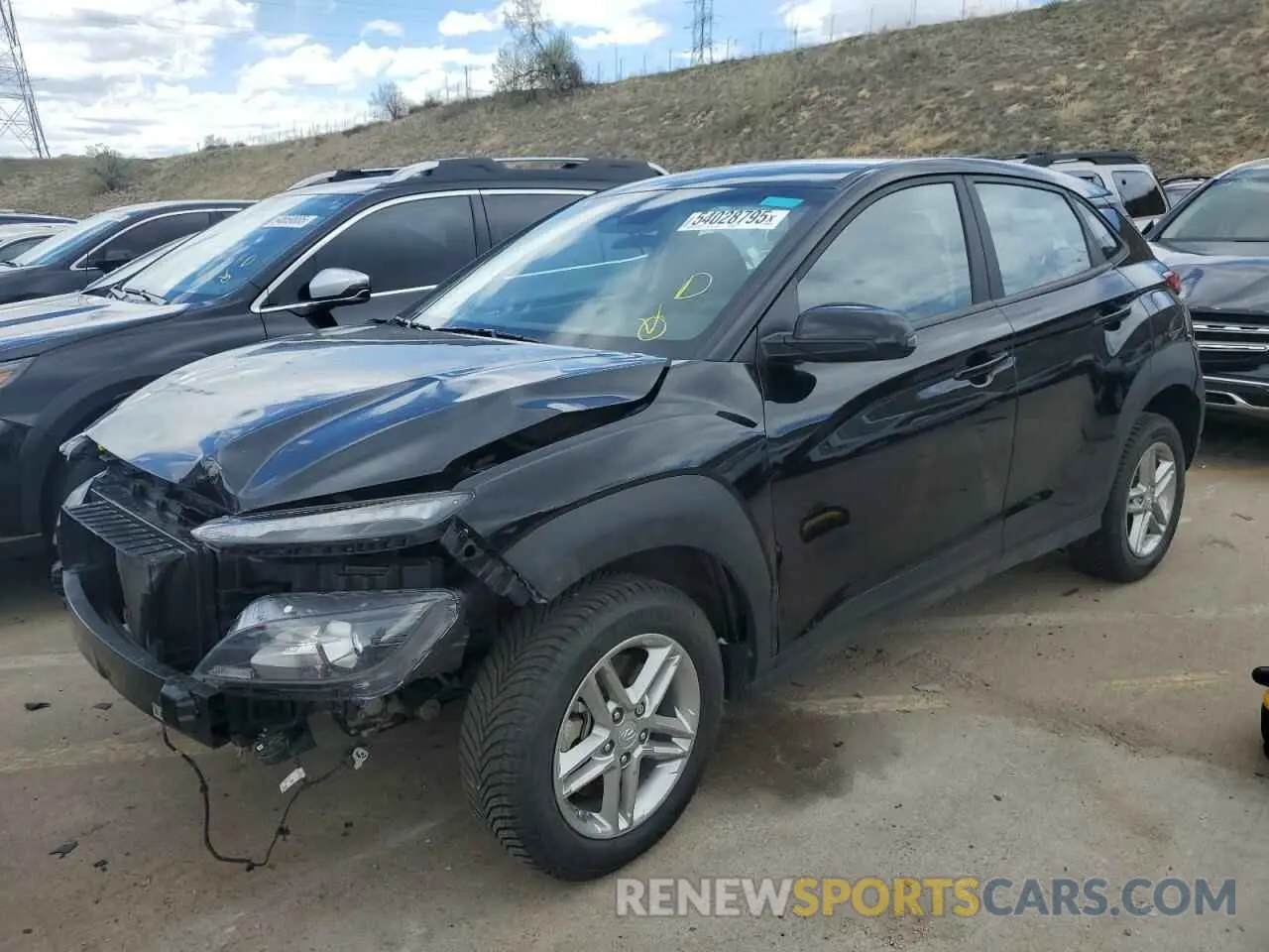 1 Photograph of a damaged car KM8K2CAB9PU989287 HYUNDAI KONA 2023