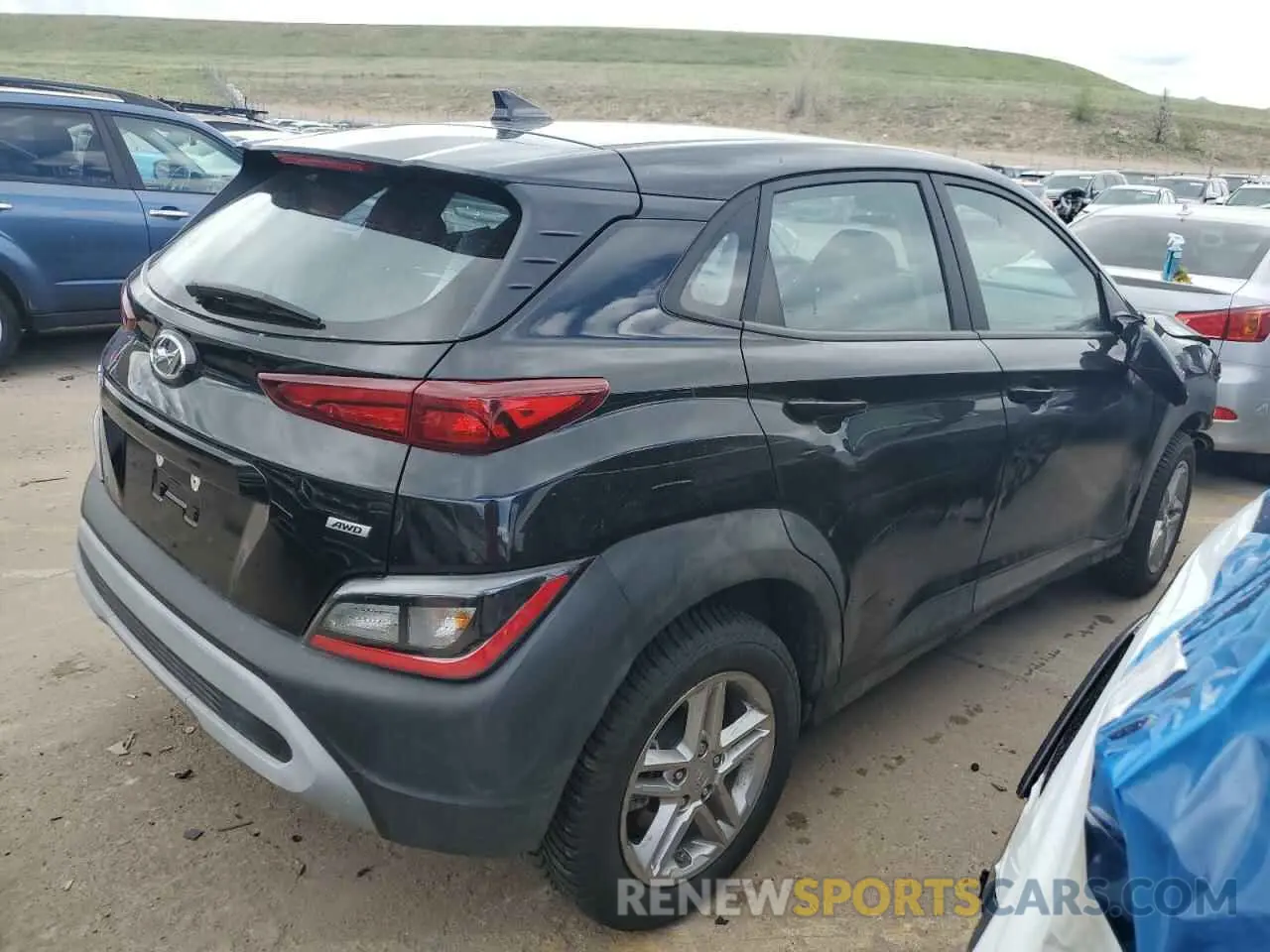 3 Photograph of a damaged car KM8K2CAB9PU989287 HYUNDAI KONA 2023