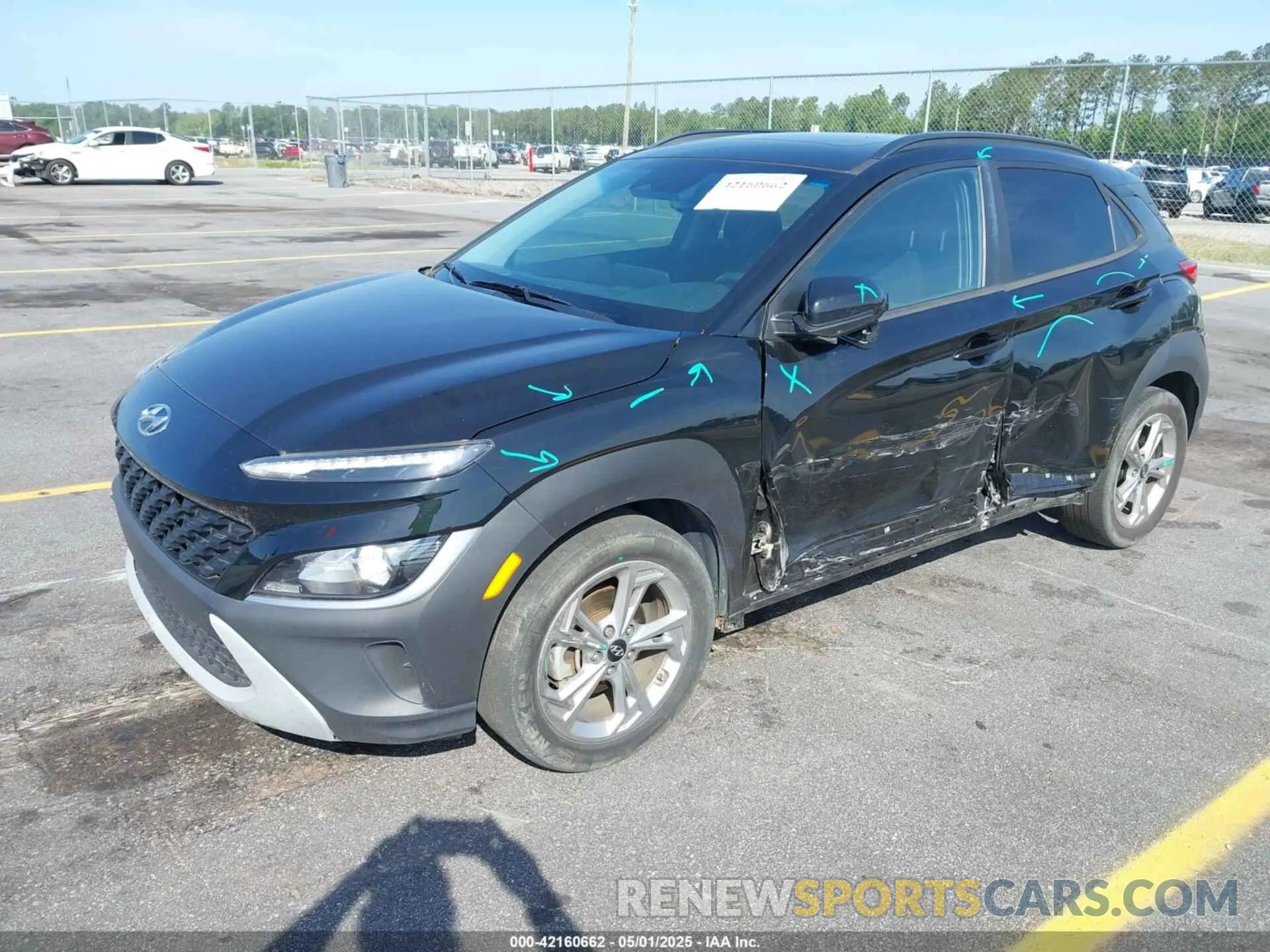 2 Photograph of a damaged car KM8K32AB0PU936064 HYUNDAI KONA 2023