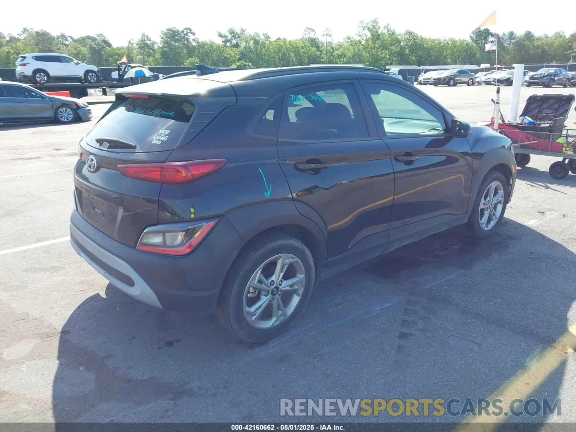 4 Photograph of a damaged car KM8K32AB0PU936064 HYUNDAI KONA 2023